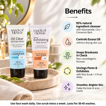 Oil & Acne Exfoliating Combo