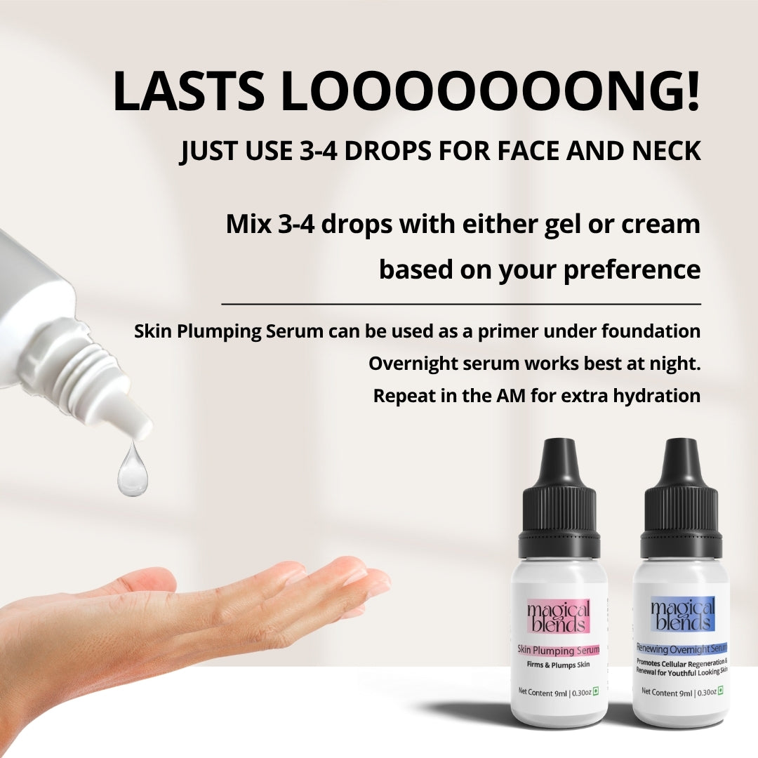 Skin Plumping & Renewing Overnight Serum Combo
