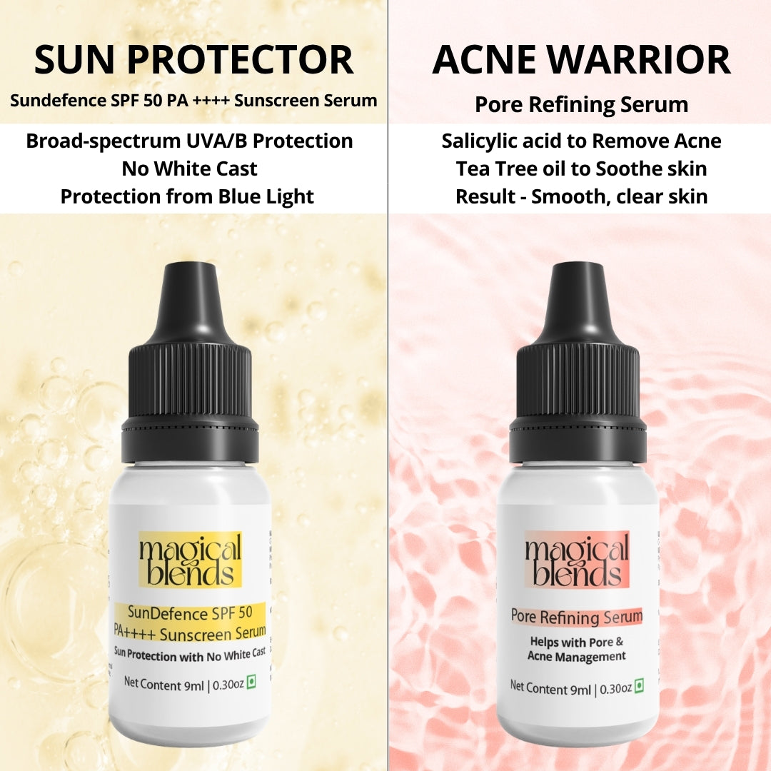 Sunscreen & Pore Refining Serum Combo