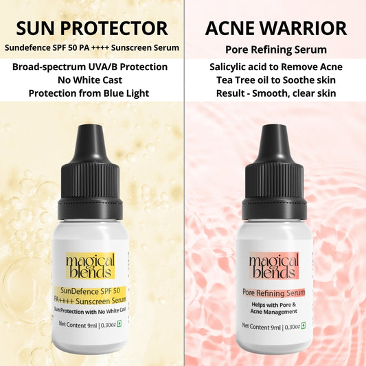 Sunscreen & Pore Refining Serum Combo
