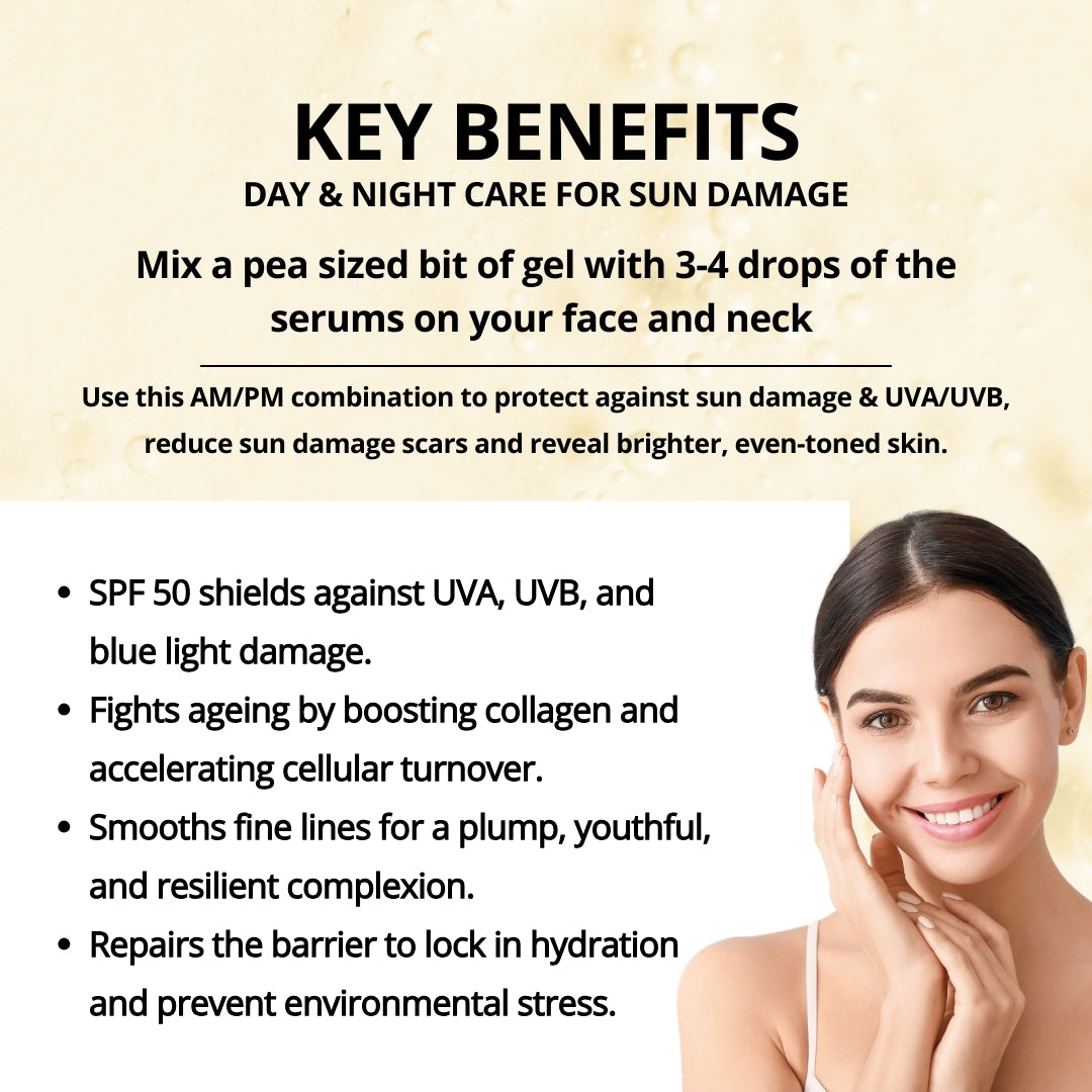 Day and Night Care for Sun Damage