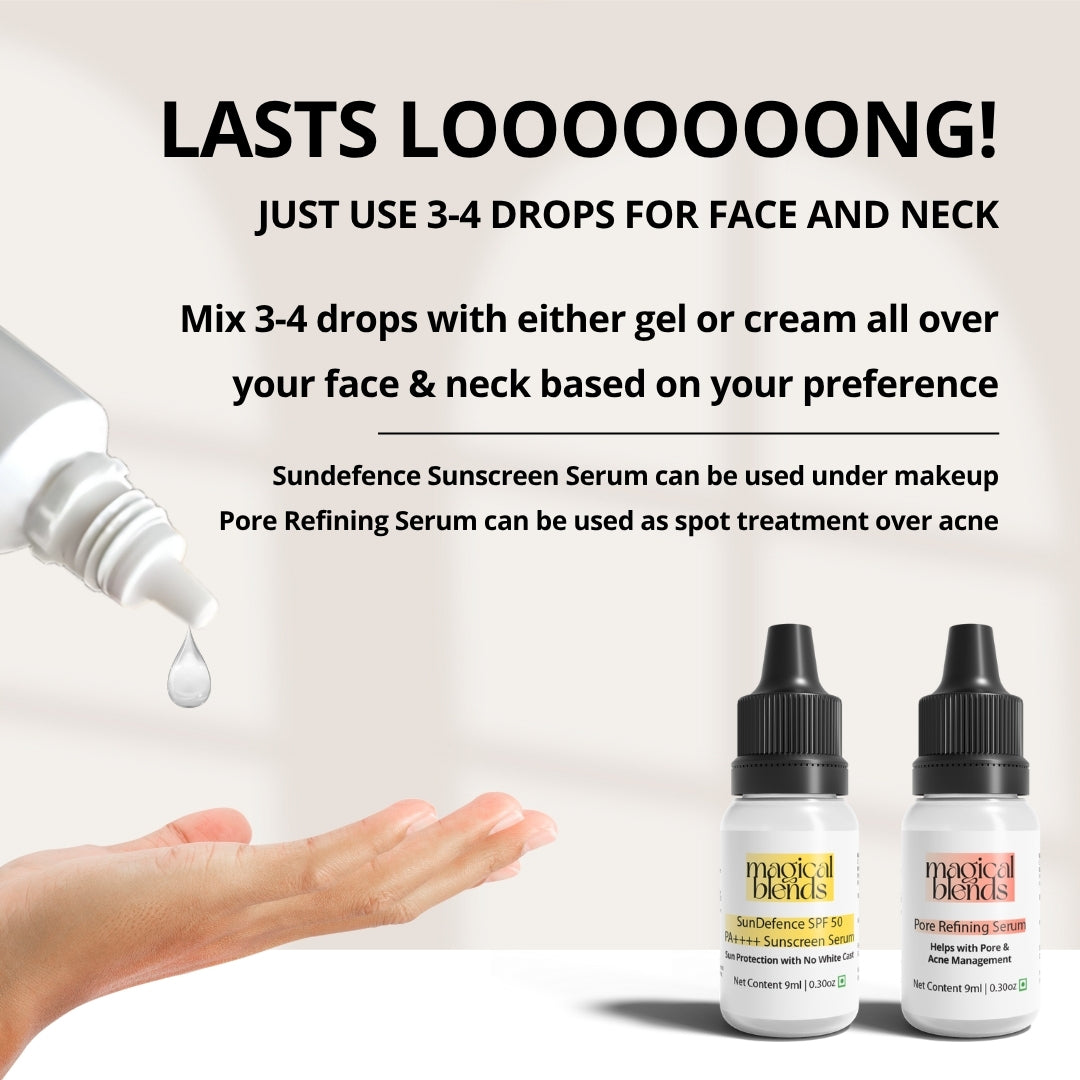 Sunscreen & Pore Refining Serum Combo