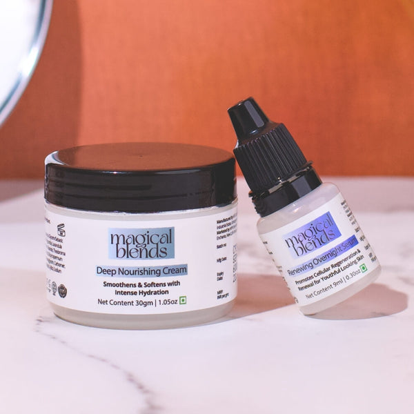 Nourishing Cream And Renewing Overnight Serum Combo