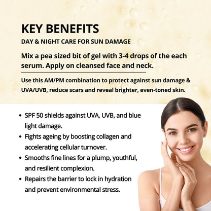 Day and Night Care for Sun Damage